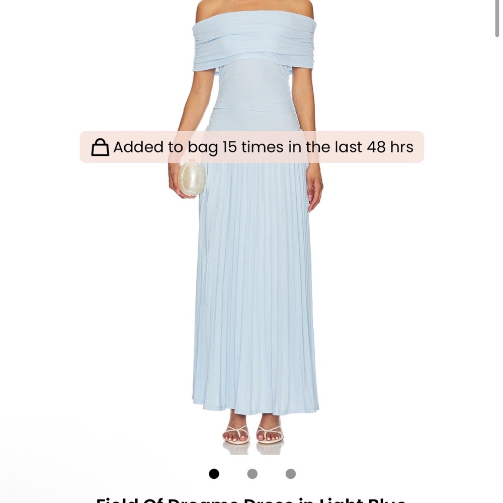 Lioness Strapless Light Blue Dress